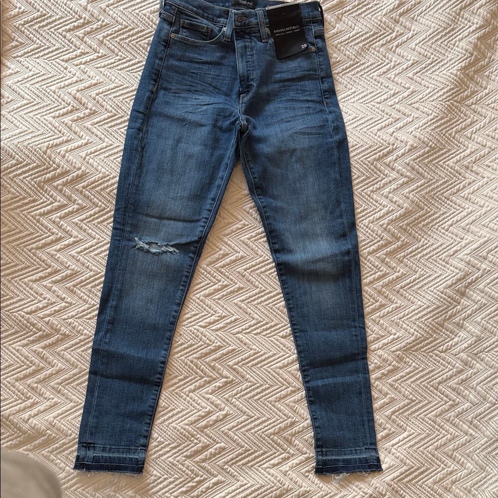 Banana Republic Deep Blue Skinny Jeans